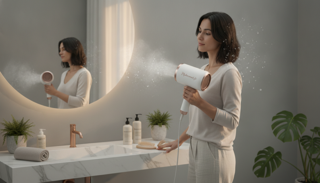 Séchage des cheveux sans les abîmer